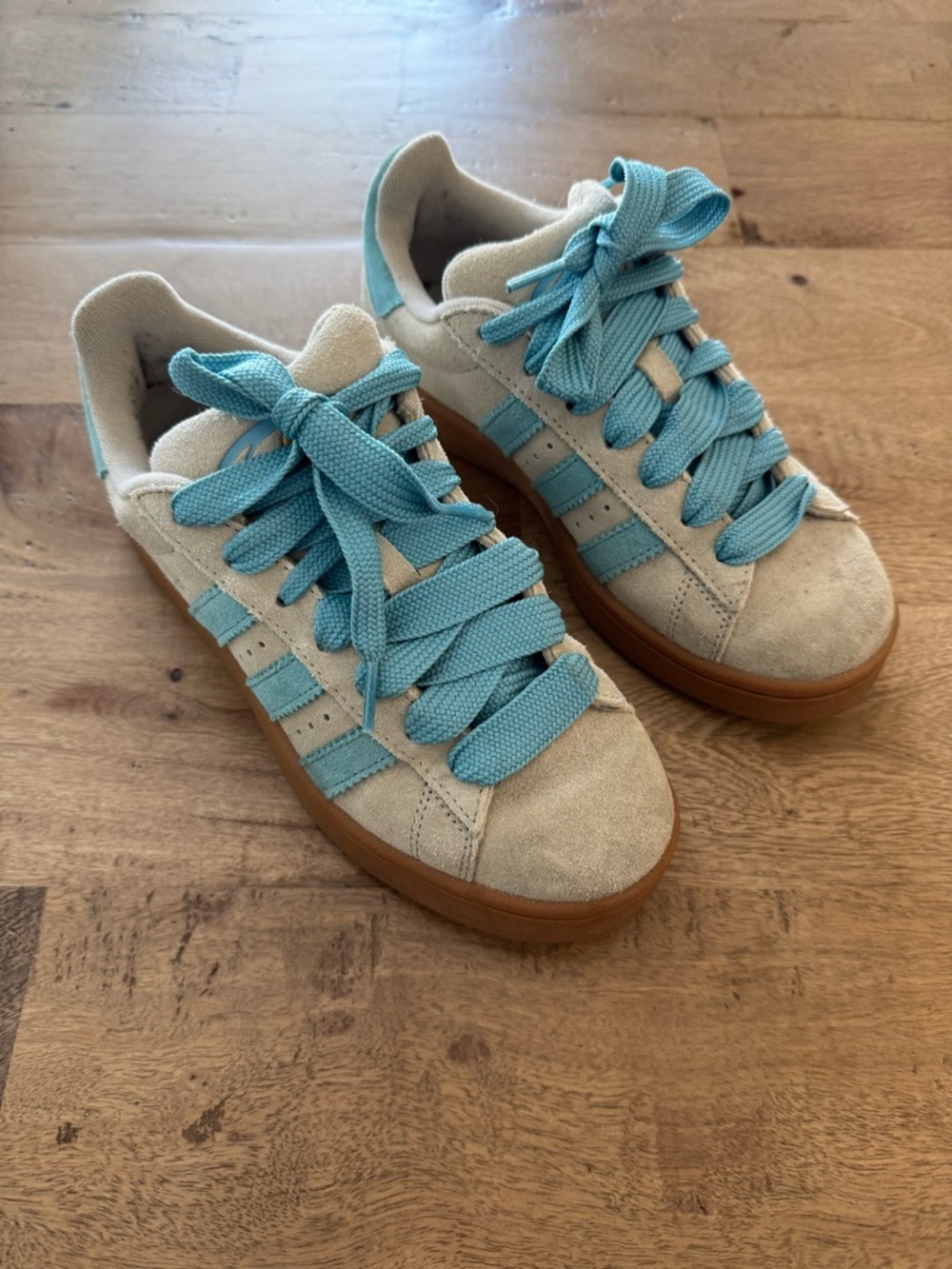 adidas Originals Campus 00s sneakers in putty grey/preloved blue size 6.5
